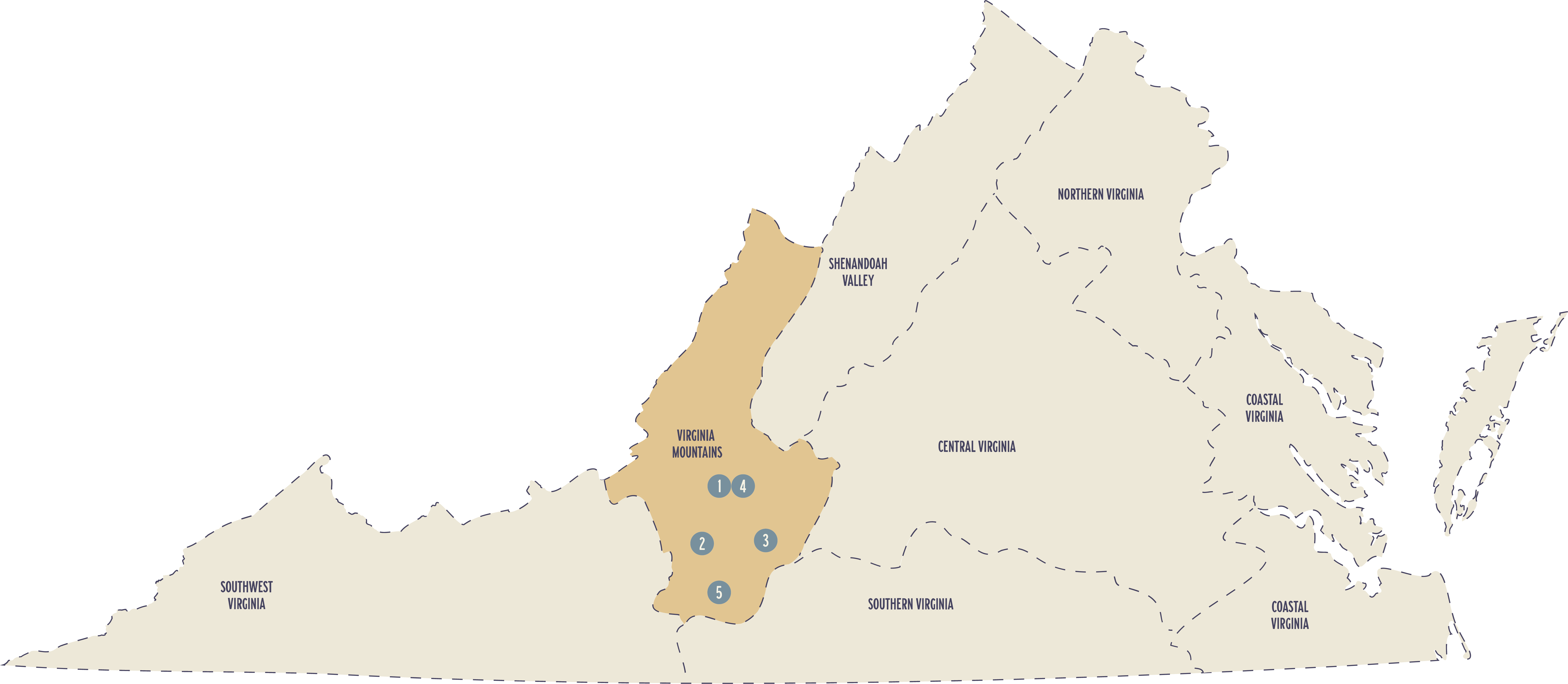 Va Mountains – Virginia distilleries map – OUT OF DATE copy 3